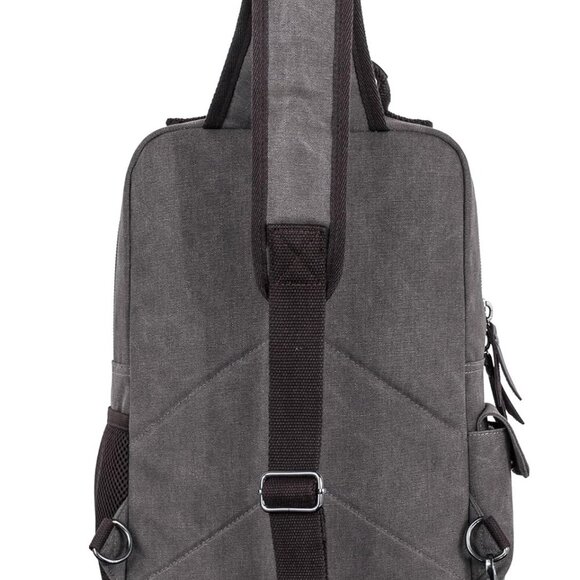 Retro Crossbody Bag Sling Bag Canvas Messenger Bag for Men Women Shoulder Bag Cr - Picture 6 of 8